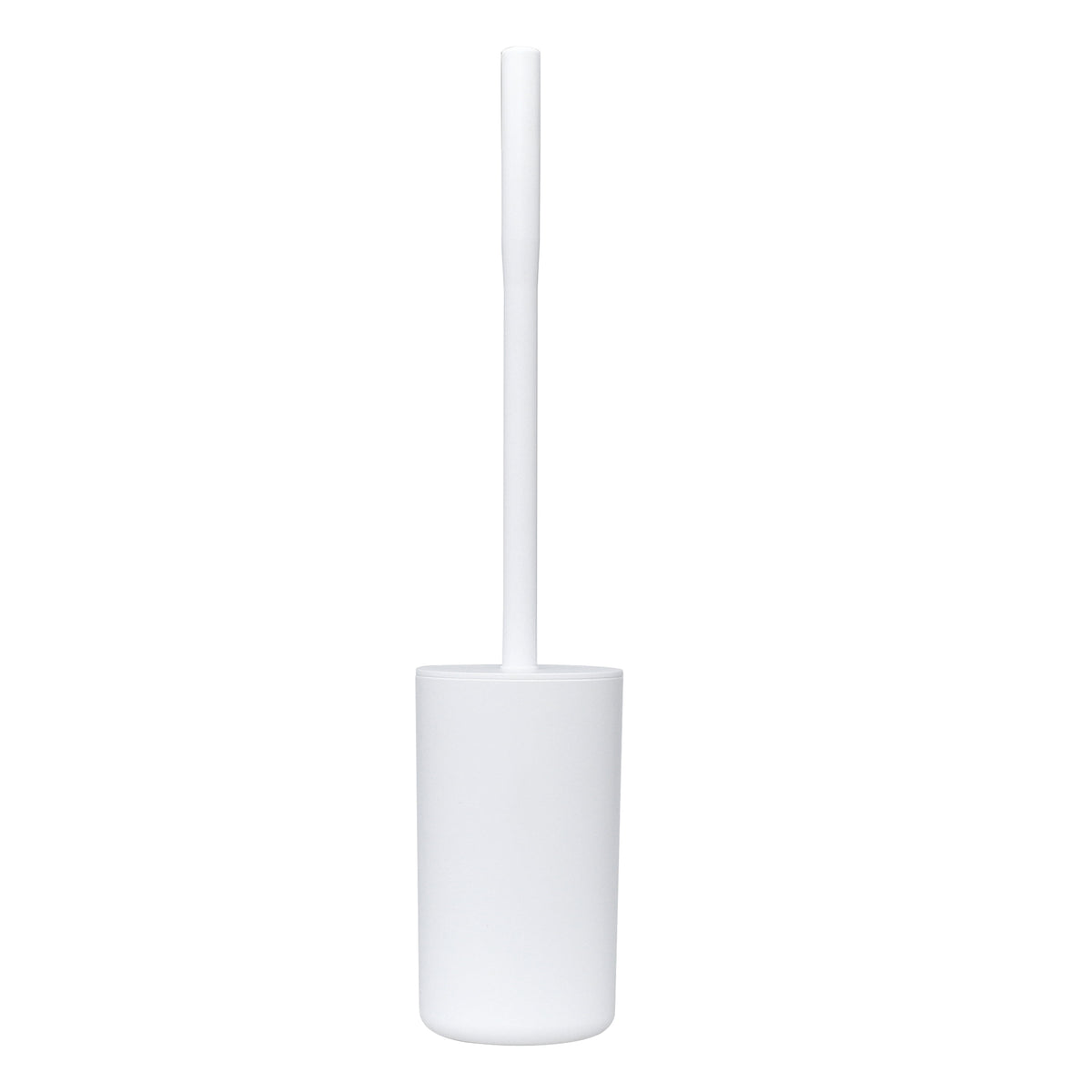 Mainstays Basics Plastic Toilet Brush and Holder Set, White